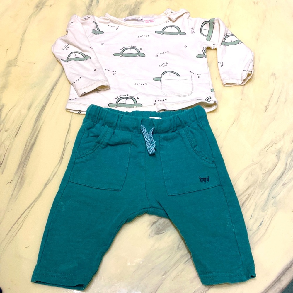 ZARA baby pans and long sleeve
